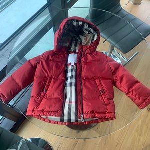 Authentic Burberry toddler down jacket!!